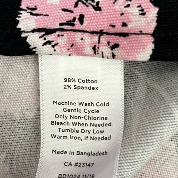 Talbots Black and Pink Embellished Midi Pencil Skirt - Picture 4 of 4